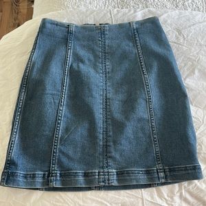 Free people femme denim mini skirt